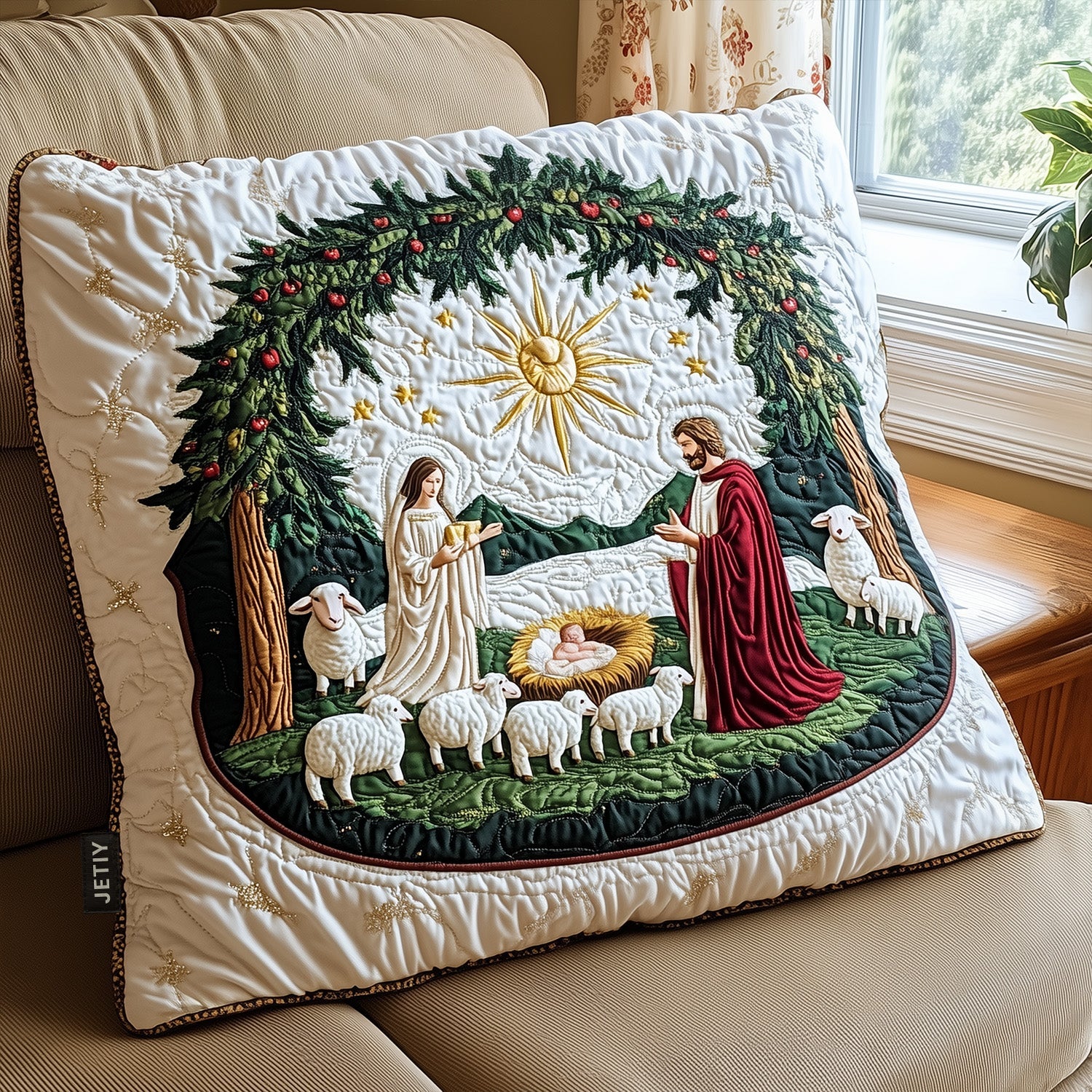 Funda de Almohada de Colcha Bendita