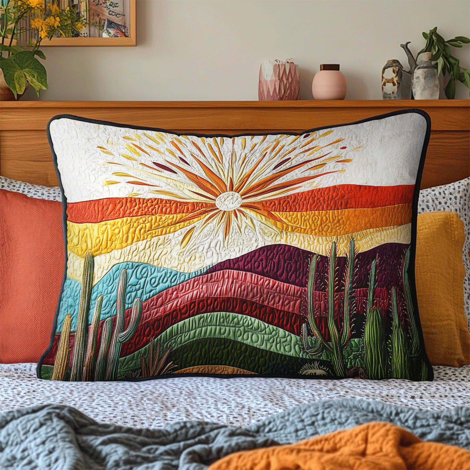 Funda de Almohada Cactus Sunset