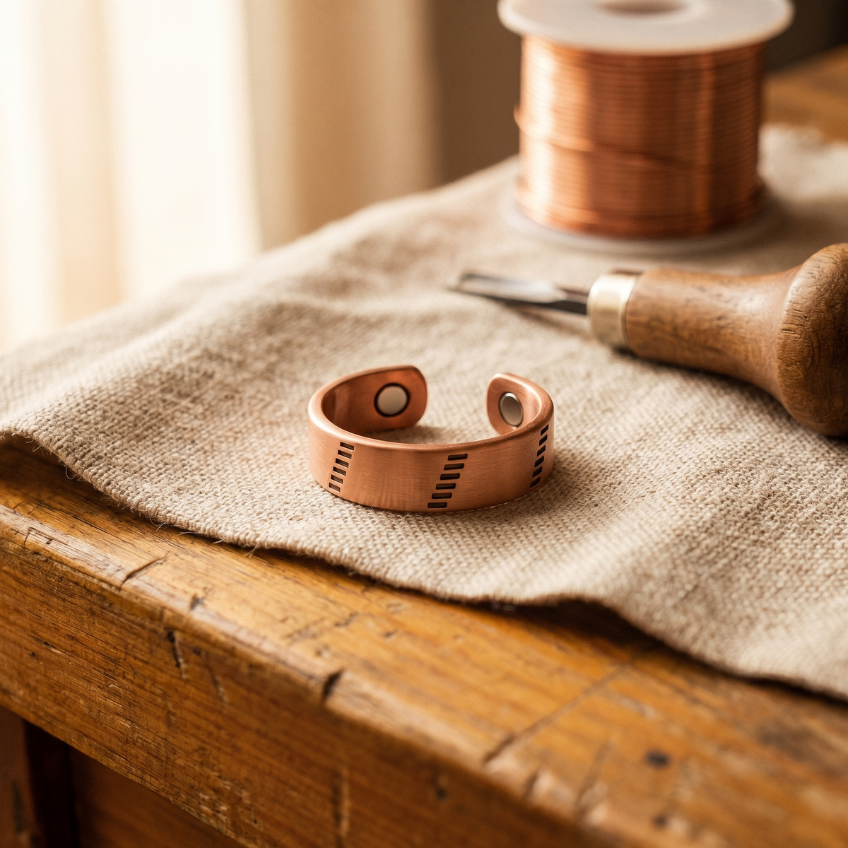 Anillo de Cobre Corazón