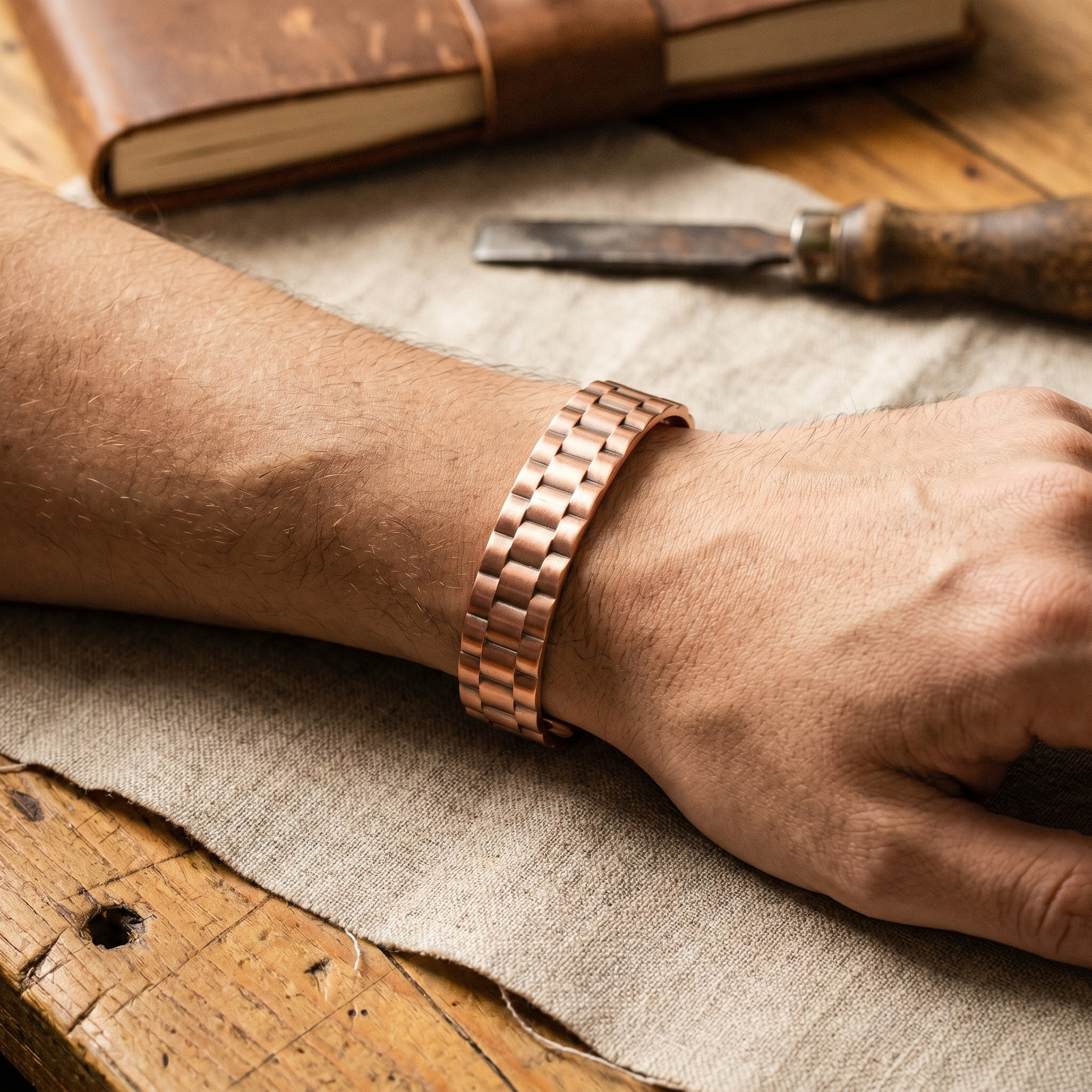 Pulsera de cobre para hombre