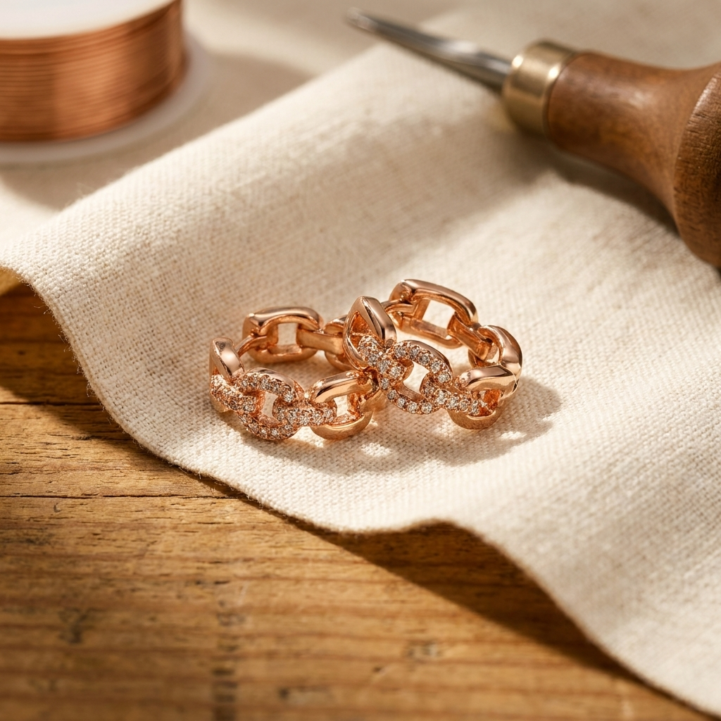 Pendientes de cobre