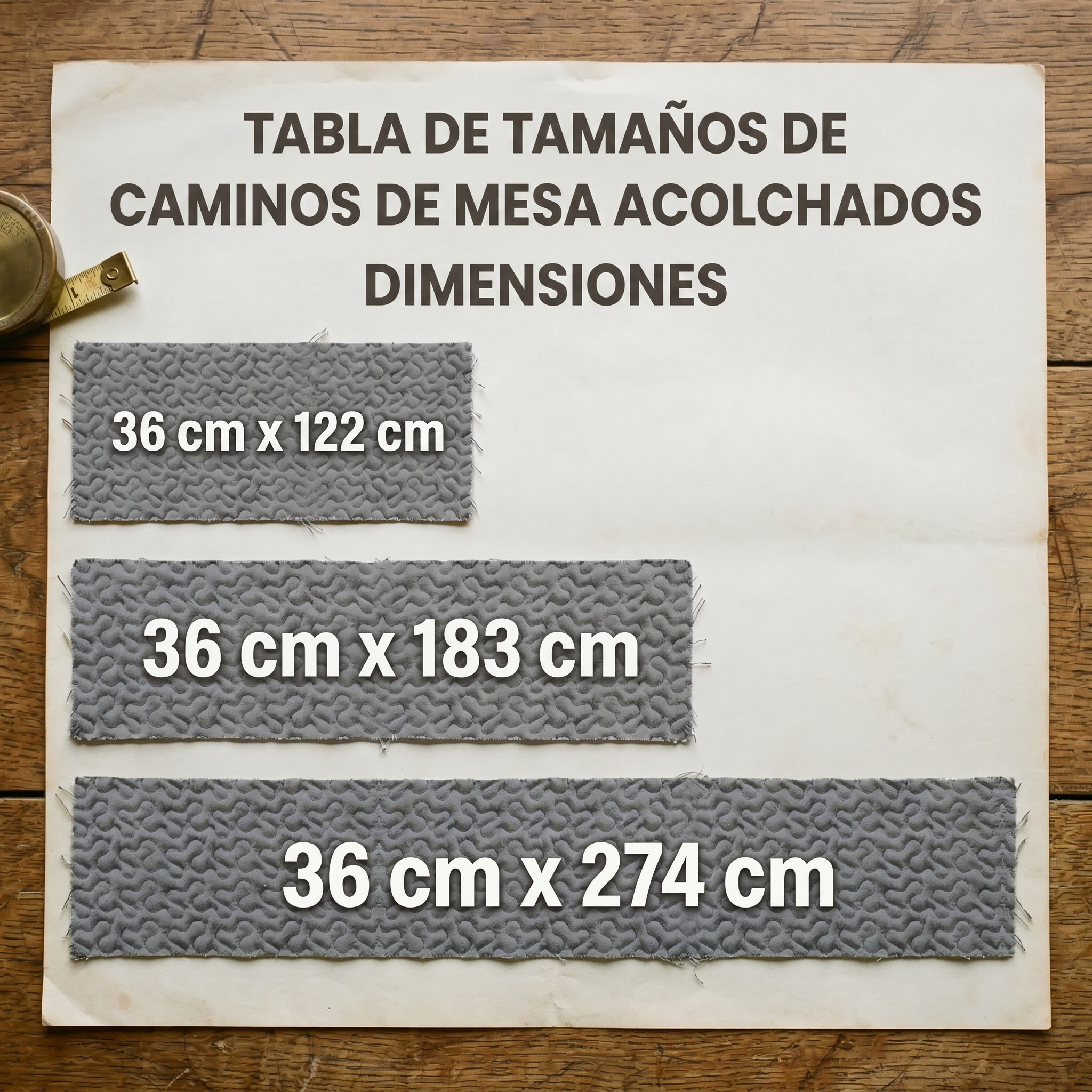 Camino de mesa acolchado - Gracia en Flor