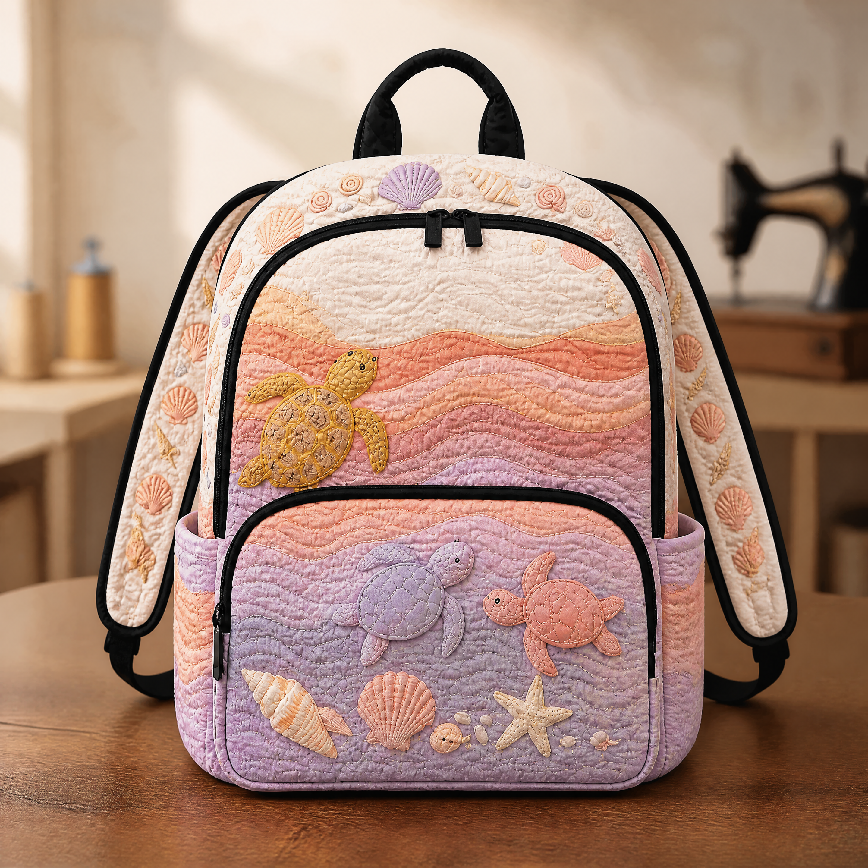 Mochila acolchada - Tortuga marina