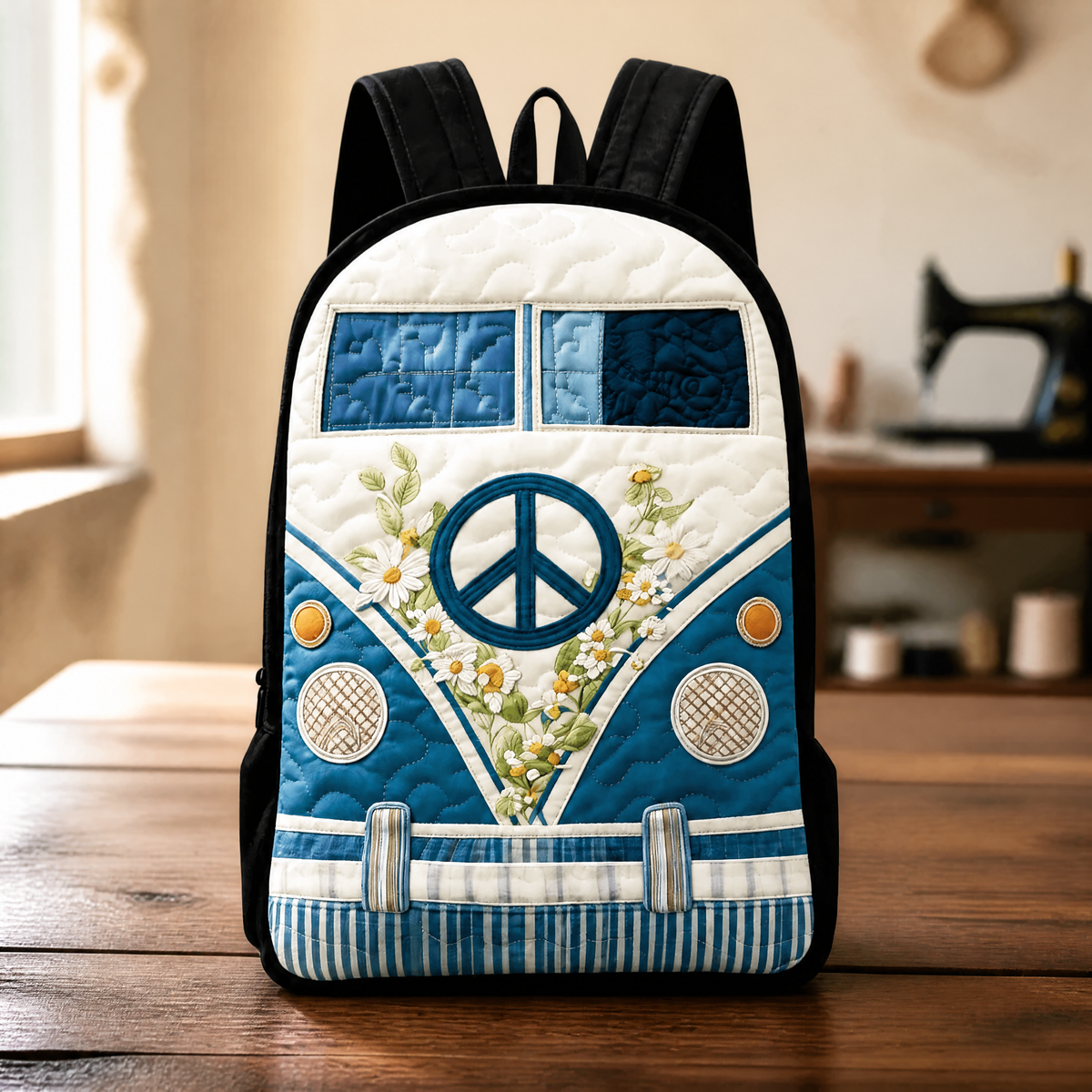 Mochila de acolchado - Correas de hombro negras