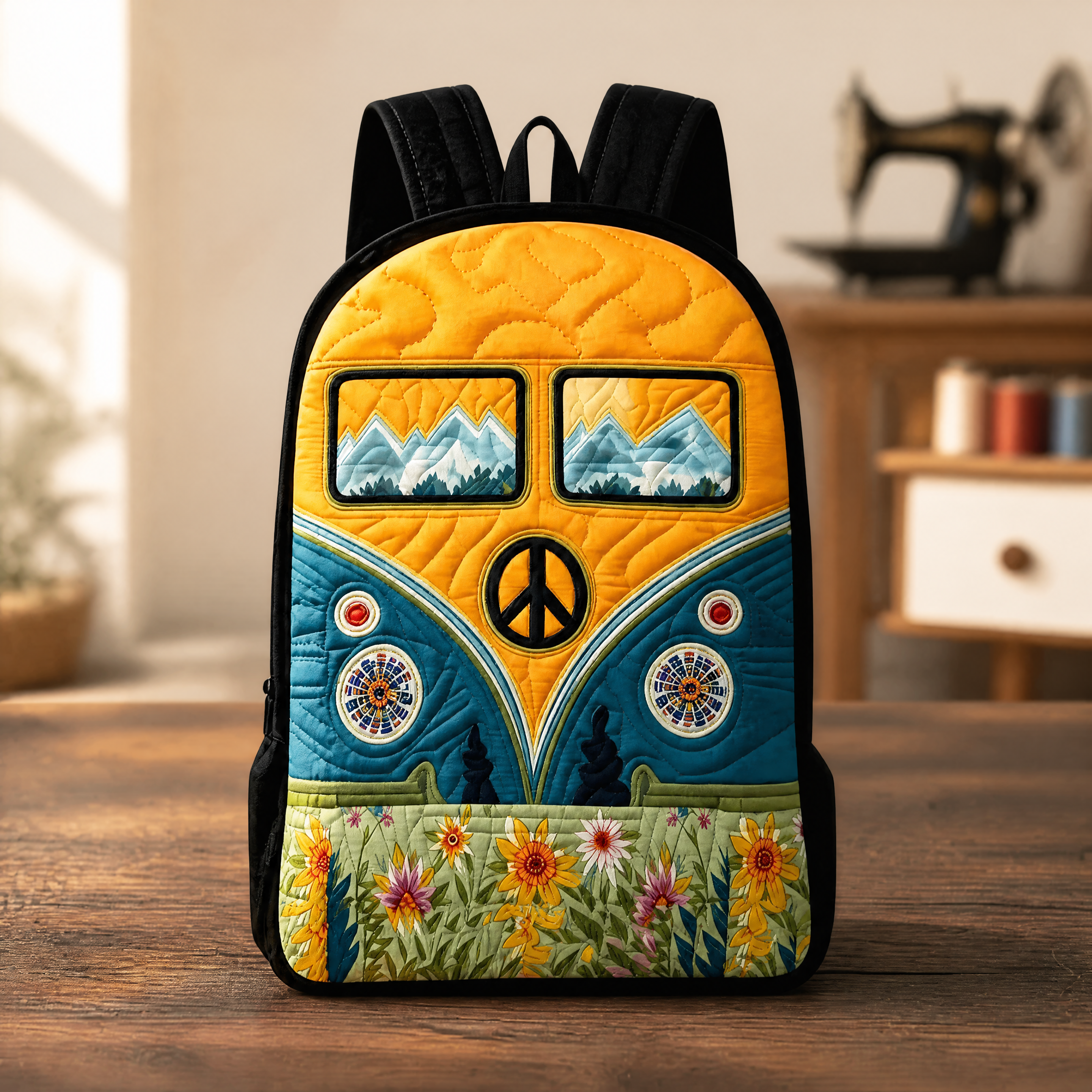 Mochila de acolchado - Correas de hombro negras