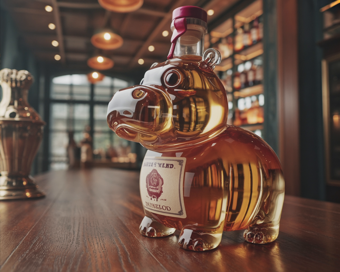Botella de whisky - Edición Hippo