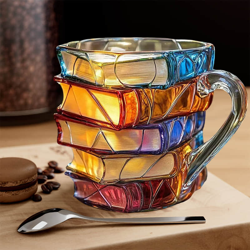 Taza Única Hecha a Mano en 3D para los Apasionados de la Lectura