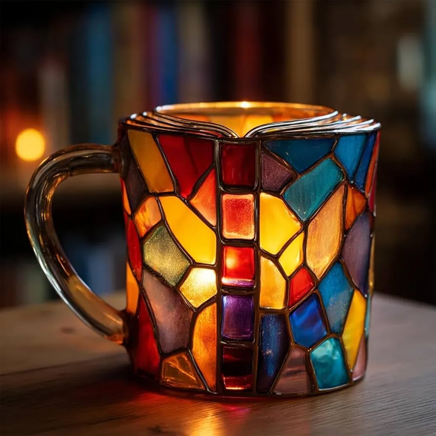 Taza Artesanal 3D Aurora Libro
