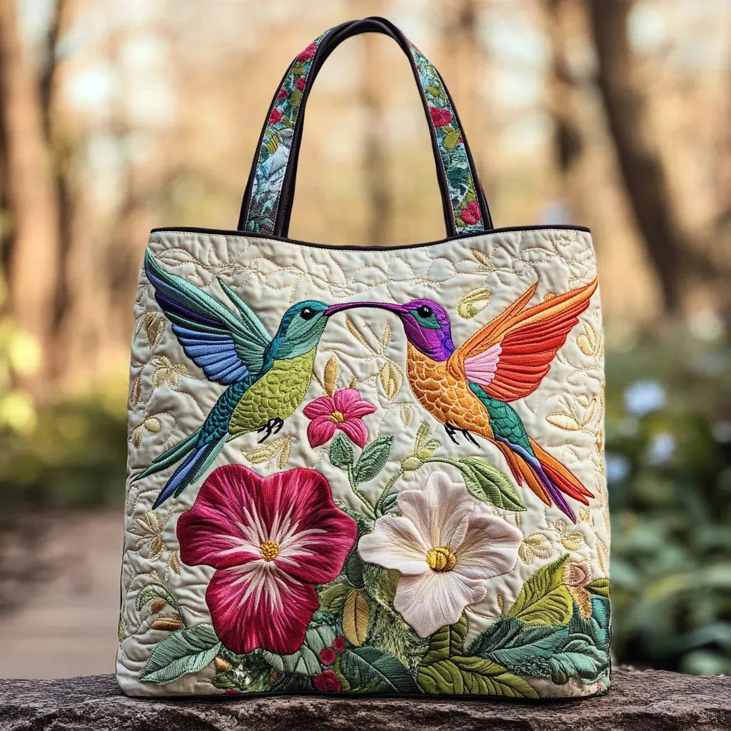 Bolso Tote Puro Acolchado de Colibrí