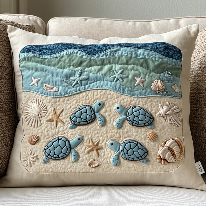 Funda de Almohada Acolchada Ocean Waves