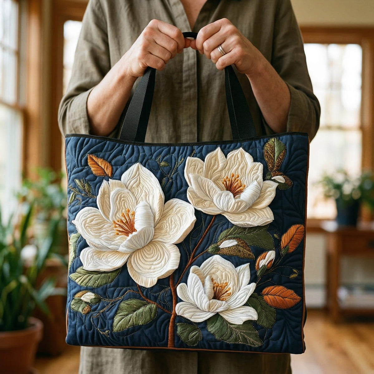 Bolso Tote Acolchado Magnolia Delicada
