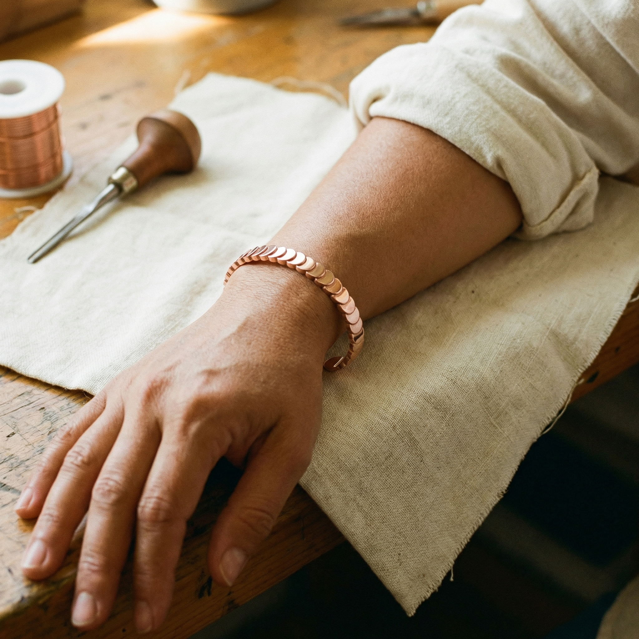Pulsera de cobre