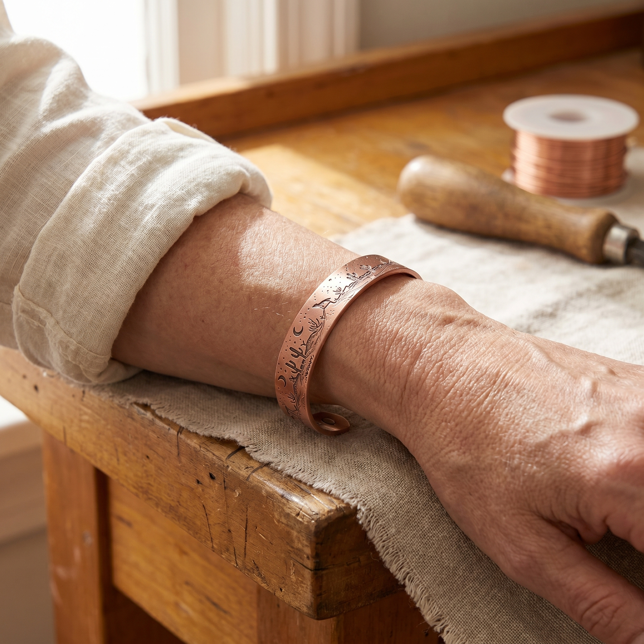 Pulsera de cobre Bahía