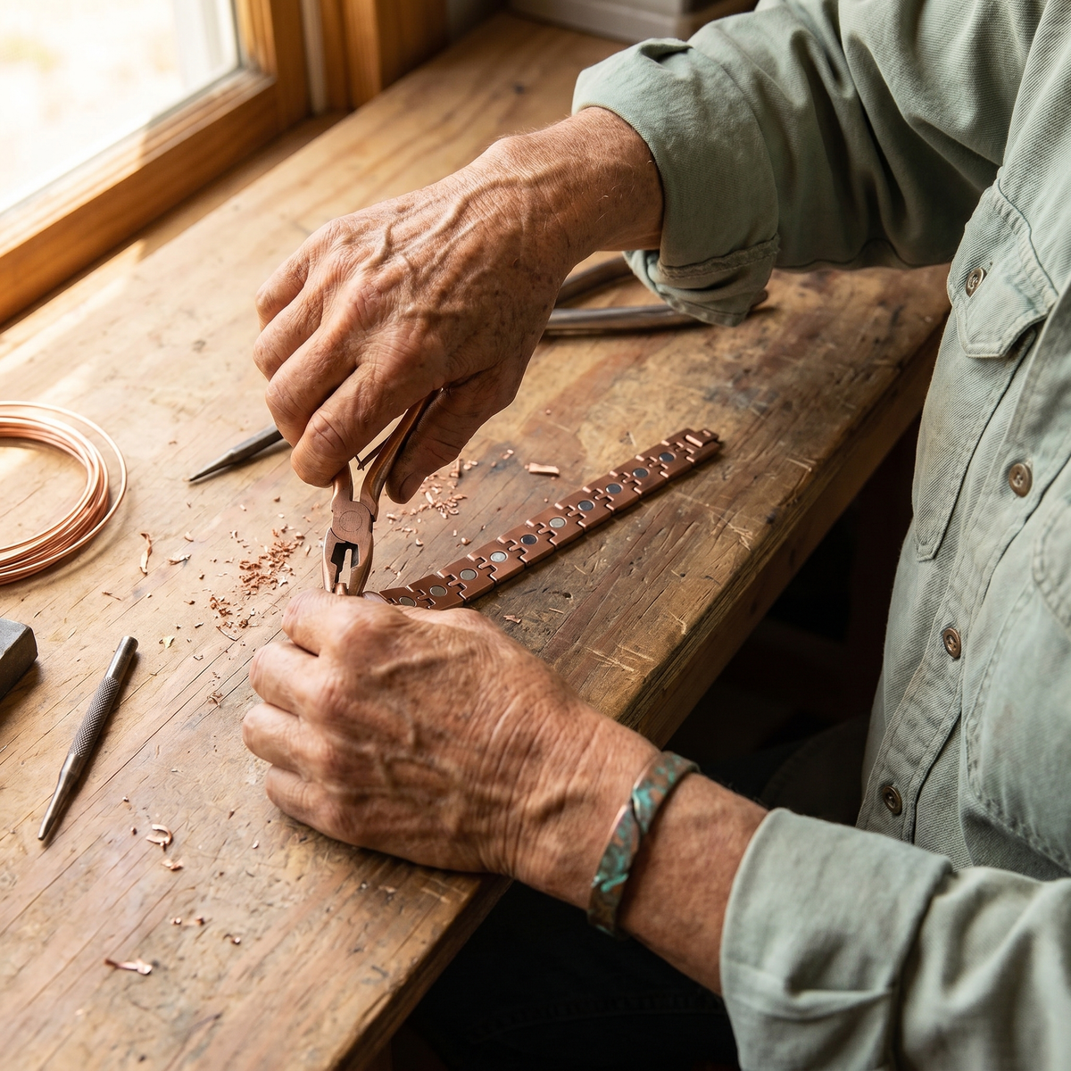 Pulsera de Cobre para Hombre