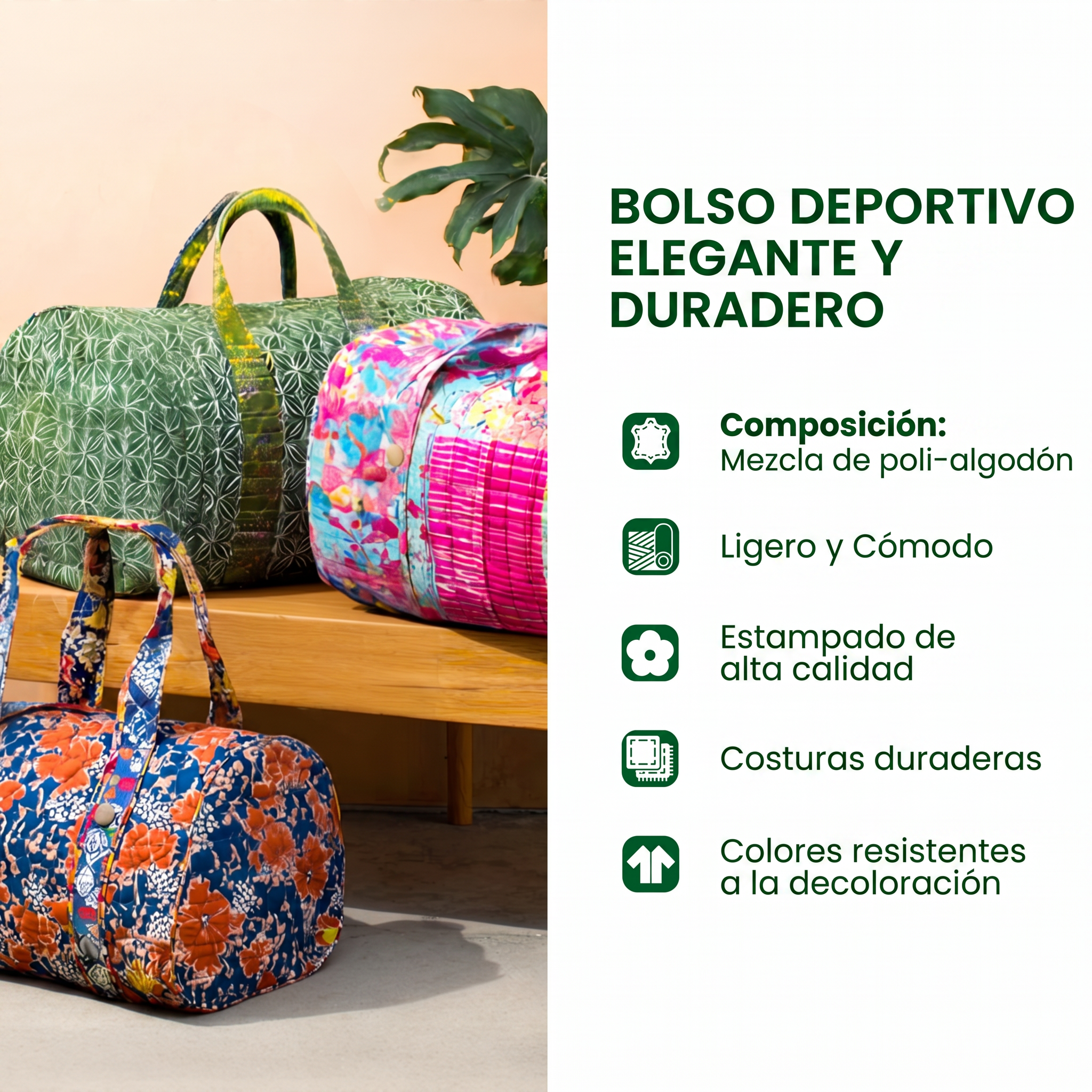 Bolsa de Duffle Acolchoada Turtle Fiesta