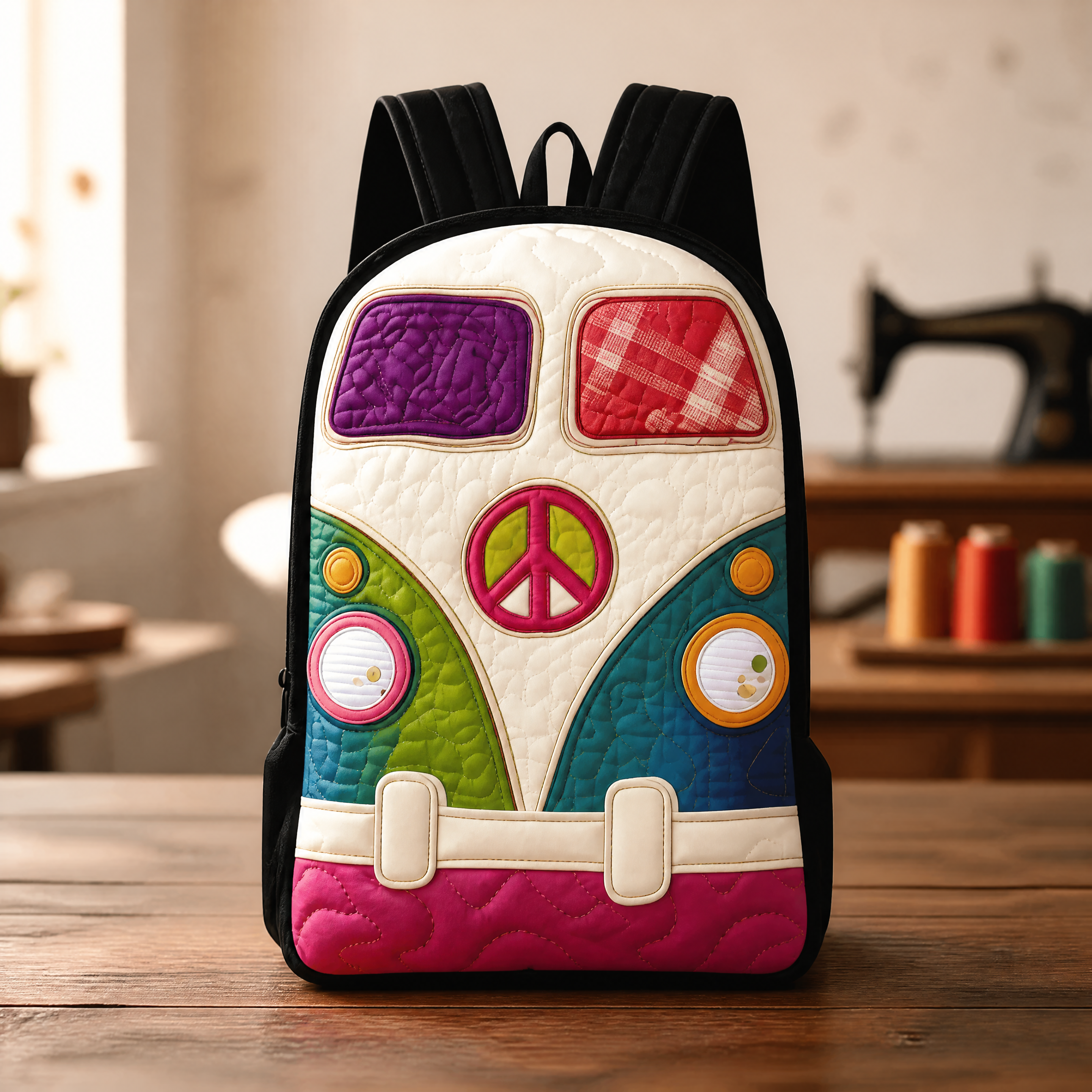 Mochila de acolchado - Correas de hombro negras