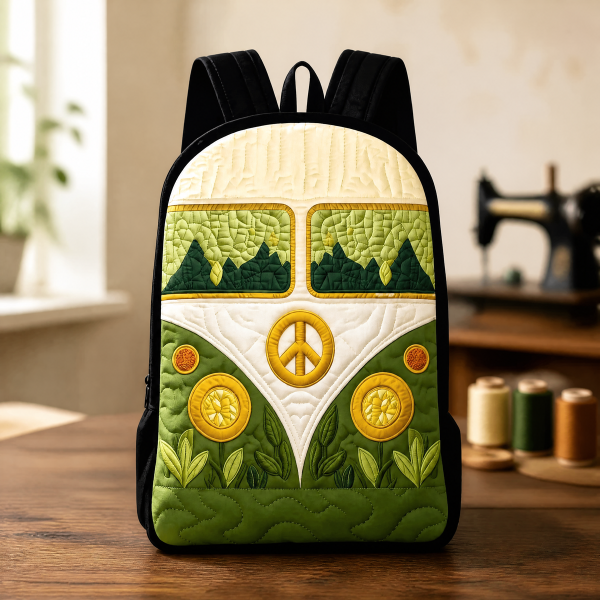 Mochila de acolchado - Correas de hombro negras